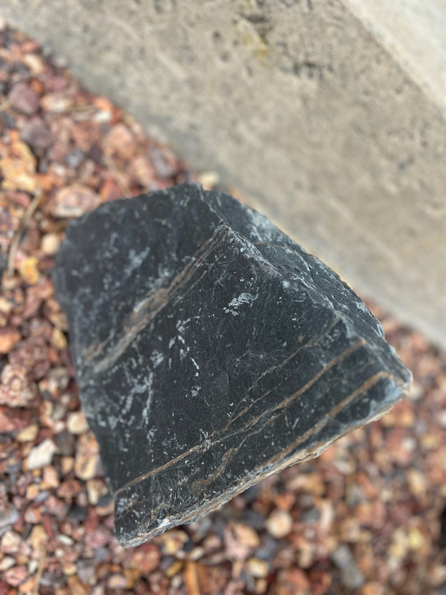 Metallic Gray Slate Mini Boulders