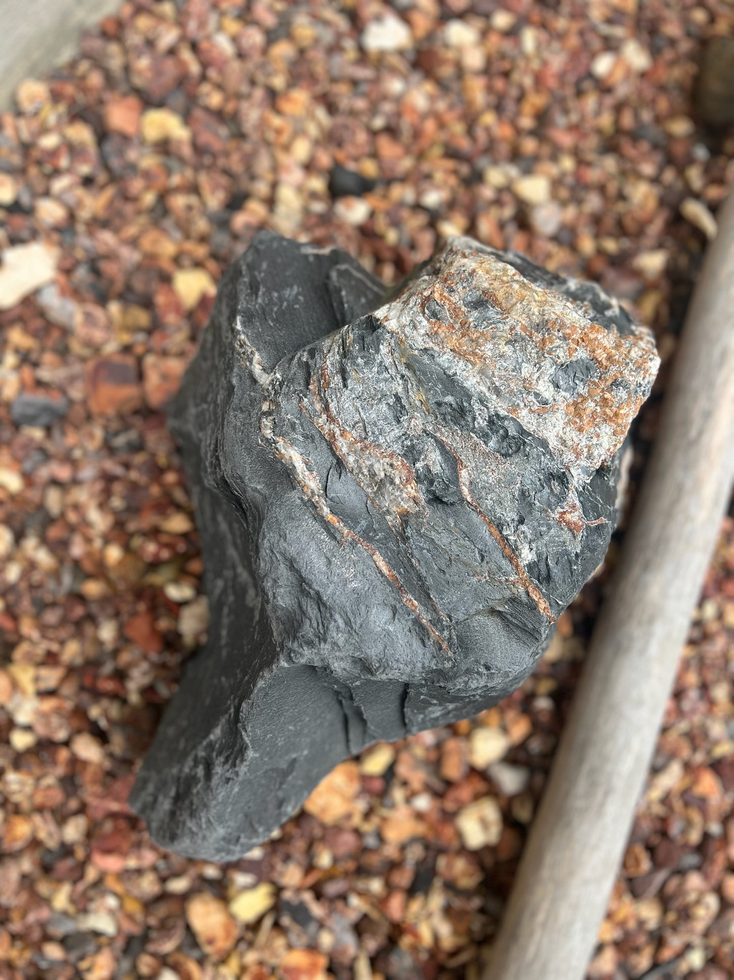 Metallic Gray Slate Mini Boulders